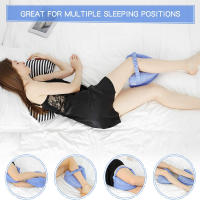Almohada De Pierna De Espuma De Memoria De Algodón Body Memory Para Alivio Del Dolor Scoliose Cadera Articulación De La Rodilla Soporte Para Viaje Y Dormir - details 3