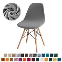 Cubierta De Silla De Veludo Color Sólido Tendrá Forma Con Estiramiento Sin Brazos Para Comedor Hogar Hotel Fiesta Banquete Boda - details 4
