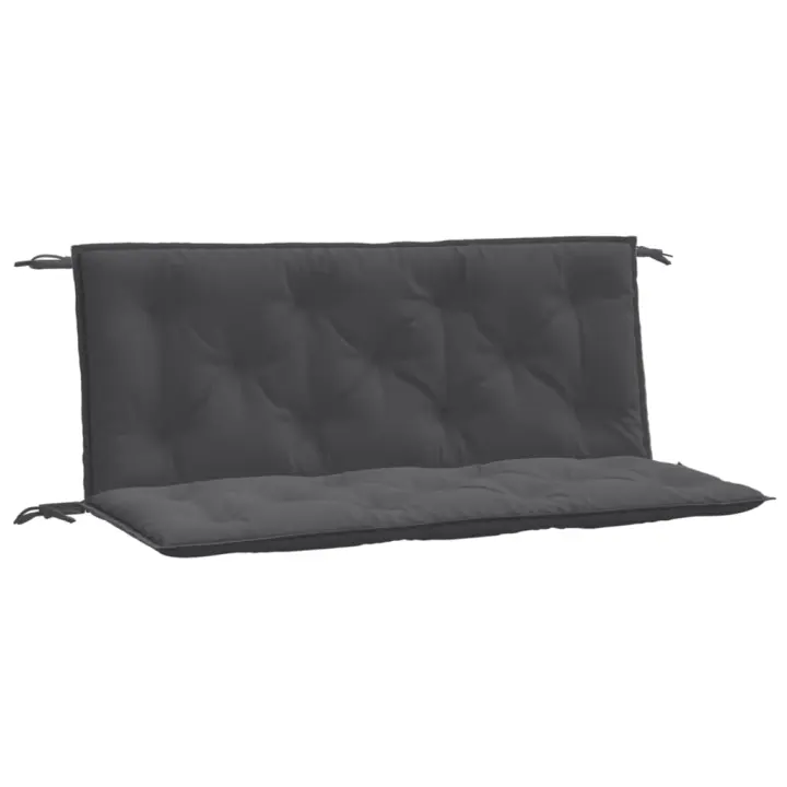 vidaXL Cojines banco jardín 2 uds tela 120x50x7 cm Color Antracita melange,  Gris claro melange,  Gris oscuro melange y mas Cojín Decorativo de Asiento Cojines de muebles de salon - 1