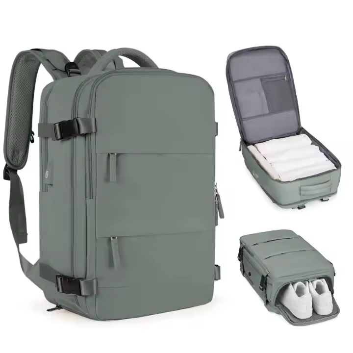 Mochipa Viaje Cabin 45*31*20 para Ryanair, Maletas de viaje avion cabin Bolsa de Cabina para EasyJet Equipo de Mano Cabina Avion Mochila de Senderismo - 1