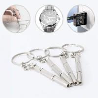 Kit De Reparación De Gafas Con Destornillador De Acero Inoxidable Y Llavero Herramientas Precision Portátiles Para Relojes - details 3