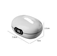 Auriculares Inalámbricos Bluetooth 5.3 Clip-On, Auriculares Cancelación Ruido Activa con Pantalla, Efecto Envolvente 3D, 2 Colores, Sonido Premium, Pantalla Led (Blanco) - details 0