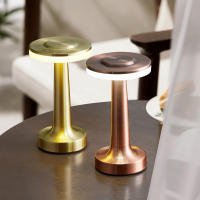 Lámpara De Mesa Retro LED Recargable Luz Nocturna Decorativa Para Dormitorio Sala De Estar Café Iluminación De Camping - details 12