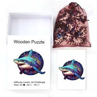Rompecabezas 3D Personalizado De Madera Con Diseño De Tiburón A5A4A3 Juego Educativo Para Adultos Y Niños Regalo Inteligente - details 5