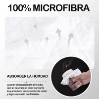 Various-Protector De Colchón Acolchado Transpirable,Acolchado Impermeable,Funda de Colchón Microfibra Relleno Poliester 240 gsm,Protector De Colchón Rizo Impermeable 130gsm,Cubrecolchón, Elástico En Todo El Contorno,Reversible,Absorbente - details 8