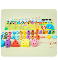 Juguetes De Madera Montessori Para Niños Tablero Ocupado De Animal Matemáticas Pesca Números Alineación Educativo Juguetes Para Regalos De Niños - details 12