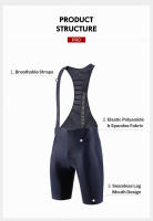 RION Shorts Ciclismo Para Hombre MTB Con Alforjas Y Suspensores Tights De Verano Bicicleta De Montaña Biker Bibs Con Almohadilla 3D 5H Pierna Sin Costuras - details 10