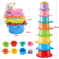 Juguetes De Baño Plegables Para Niños Cupos Colocables Forma De Barco Coloridos Juguete Educativo Temprano Para Bebés Juguetes De Piscina Playa Regalos - details 0