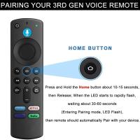 Control Remoto De Voz Bluetooth Para Fire TV Stick 4K Max 3er Gen Stick Lite Cube Compatible Con Alexa Repuesto Inteligente Para TV - details 3