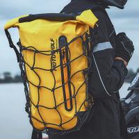 Mochila De Motocicleta Multifuncional Impermeable Con Reflejantes Bolsa De Cola Para Casco De Motocicleta Y Red - details 16