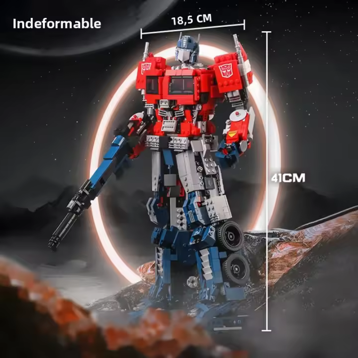 Bloques De Construcción Creativos Optimus Prime Camión Robot Auto 1580PCS Juguetes De Bloques MOC Para Niños Y Niñas Edad 6-12 - 1