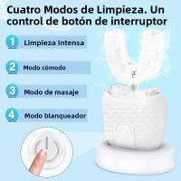 Cepillo De Dientes Eléctrico Para Adultos En Forma De U Automático 360° Limpieza Completa Blanqueamiento Carga Inalámbrica Impermeable - details 5