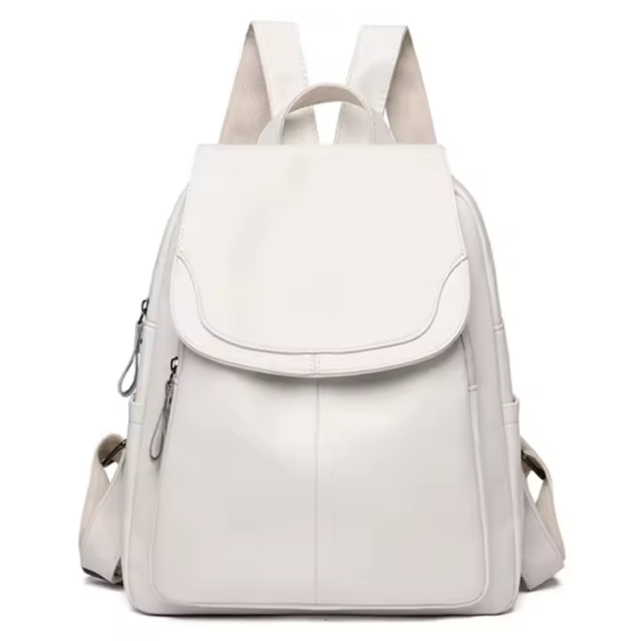Mochilas de cuero para Mujer bolsos de hombro femeninos Vintage bolsos de viaje casuales Mochilas escolares 9 colores - 1