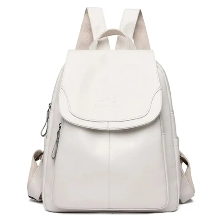 MOV Mochilas de cuero suave para mujer bolsos de hombro femeninos Vintage bolsos de viaje casuales Mochilas escolares 9 colores - 1