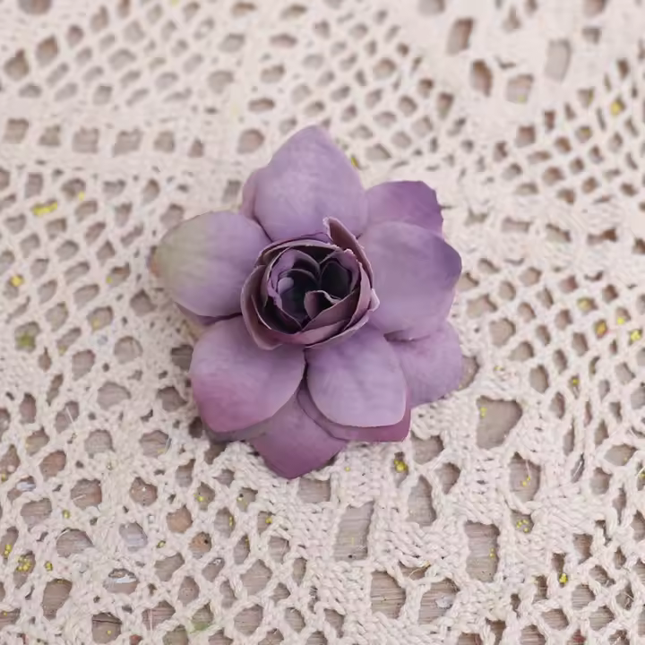 20pcs Flores Artificiales De Seda Pequeñas Rosa Para Decoración De Navidad Boda Sala De Estar Accesorio DIY De Mesa - 1