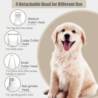 Cortador De Pelo Eléctrico Multifuncional Para Perros 4-en-1 Afeitadora De Mascotas Silenciosa Recargable Herramientas De Peluquería Para Animales - details 3