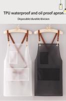 Nueva Delantal Impermeable Y Antiaceite Estilo Coreano Moda Para Mujer Traje De Trabajo Para Cocina Del Hogar Con Correa - details 0