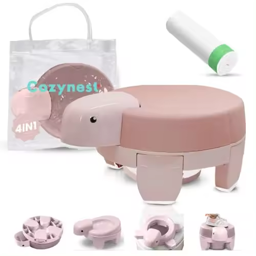 COZYNEST COZYNEST Orinal Bebe Portátil 4 en 1  Orinal Entrenamiento con Asiento Reductor, Escalón y Función Antisalpicaduras - 1