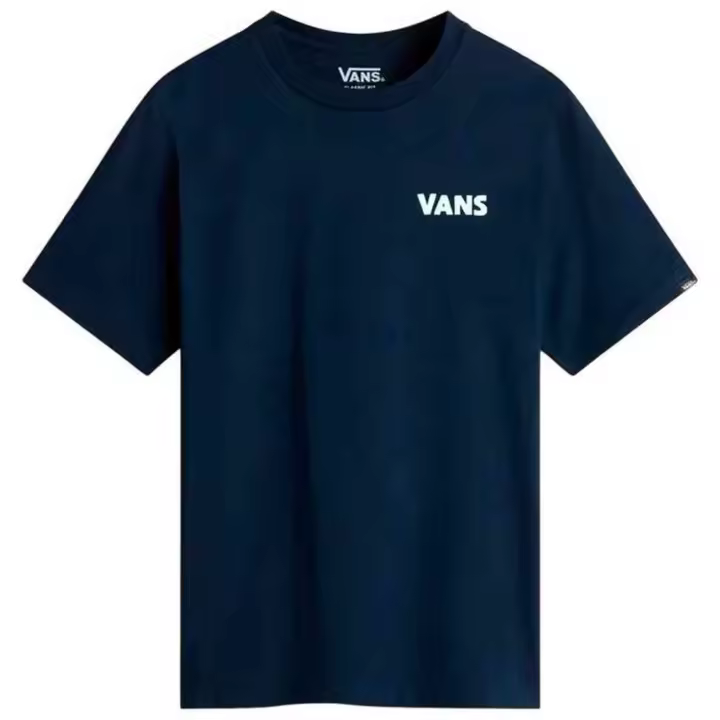 Camiseta de Manga Corta Vans Headwaves para niños en color azul - 1