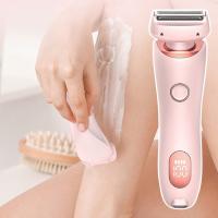 2 en 1 Bikini Trimmer máquina de afeitar eléctrica para mujeres, Silky Glide Pro depilación para afeitar piernas, brazos, axilas y cara rosa - details 2