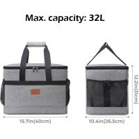 Bolsa Frigorífica Suave De 32L Con Rabillo Rígido Para Picnics Almuerzos En Camping BBQ Actividades Al Aire Libre Material Polyester - details 4