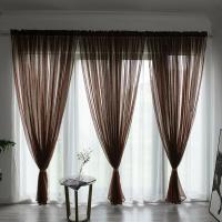 Cortina De Tules Sólida Y Transparente 100x200cm Para Sala De Estar Y Dormitorio Panel De Cortina Exterior Moderno Sin Doble Capa Ni Aislamiento Solar - details 41