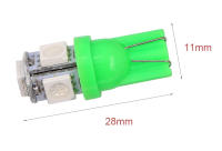 10Pcs T10 LED W5W 5050 5SMD 12V Luces Interiores Para Coche Bombillas De Placa De Matrícula Giratorias Colores Blancas Rojas Amarillas Verdes Rosa Azul - details 2