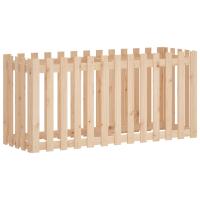 vidaXL Arriate elevado jardín valla madera impregnada pino 150x50x70cm Color Pino natural,  Pino blanco,  Pino negro y mas - details 4