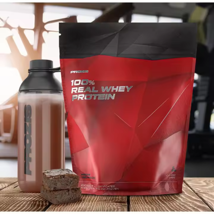 100% REAL WHEY PROTEIN (2KG) - Prozis  Alta calidad  Sin azúcares añadidos  Deliciosos sabores - 1