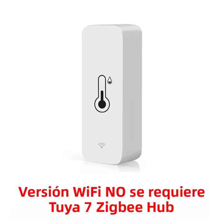 Sensor De Temperatura Y Humedad Zigbee WiFi Tuya Monitoreo Remoto Por App Para Hogar Inteligente Compatible Con Alexa Y Google Assistant - 1