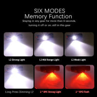 Linterna Frontal Tipo-C Con LED Blanco Rojo Regulable 18650 Para Caza Memoria Función Lámpara Frontal Recargable Impermeable - details 6