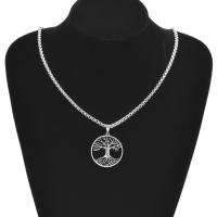 Collar Pendentivo De Vida Suelta Para Mujeres Y Hombres Accesorios De Moda 2023 Acero Inoxidable Cadena De 50 Cm Regalo De Joyería - details 5