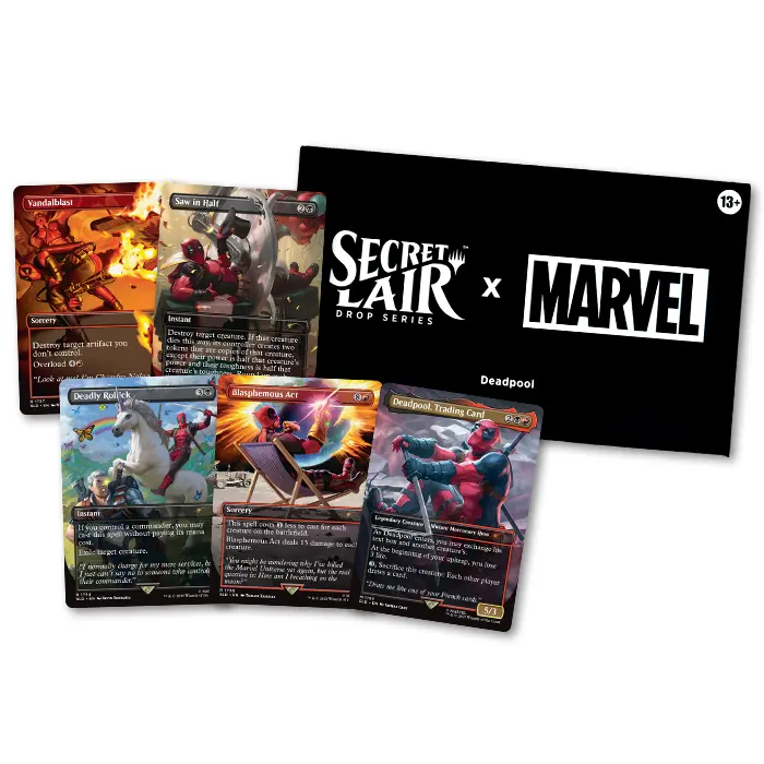 Secret Lair X Marvel’s Deadpool - Cartas Especiales Nuevo Arte Magic The Gathering - 1