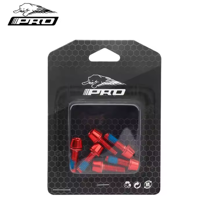 IIIPRO 6 Pcs Tornillos De Fijación De Caliperos De Freno Disco Para Bicicleta MTB Acero Inoxidable M6x18mm Herramientas De Reparación De Bicicletas - 1