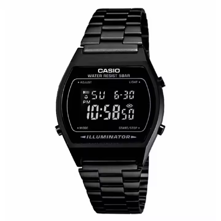 Reloj Casio Vintage Unisex Negro B640WB-1BEF - 1