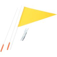 Bandera De Seguridad Para Bicicleta Con Palo Y Soporte Montaje Resistente Al Agua Triangular Para Viajes Y Deporte Al Aire Libre - details 3