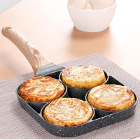 Sartén De Huevo Frito Con Cuatro Agujeros De Piedra Médica No Adherente De Fundamento Plano Para Desayuno Empanadillas Hamburguesas Herramientas De Fritura Tamaño Familiar - details 2