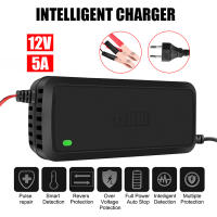 Cargador De Batería Inteligente 75W 12V 5A Para Motocicleta Y Coche Con Enchufe US EU 110-240V Reparación De Pulso Para Batería De Plomo-Acidez S1 12V/2A - details 0