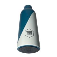 Botella Pryse de Acero Inoxidable 500ml con Base de Silicona - Blanco/Azul Cielo - details 8
