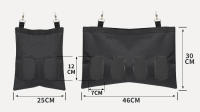 Bolsa De Heno De Conejo Colgante Duradera Almacenamiento De Alimentos Para Conejos Cachorros Y Otros Pequeños Animales En Color Negro - details 1