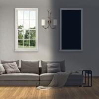 Cortina Portátil Para Viajes Negro Con Efecto De Blackout Temporal Para Sala De Estar Ventana Sin Perforaciones De Tela Negra - details 2