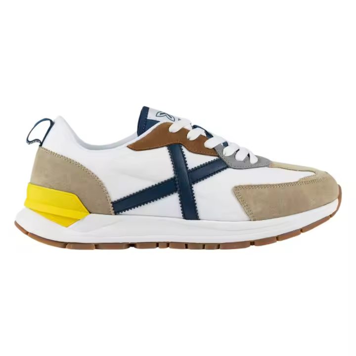 Zapatillas Munich Versatile 25 Blancas Marron Marino 8832025 Casual Hombre - 1
