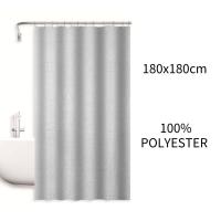 Cortina de ducha de 180 x 180 cm, impermeable, a prueba de moho y elegante decoración para el baño. - details 0