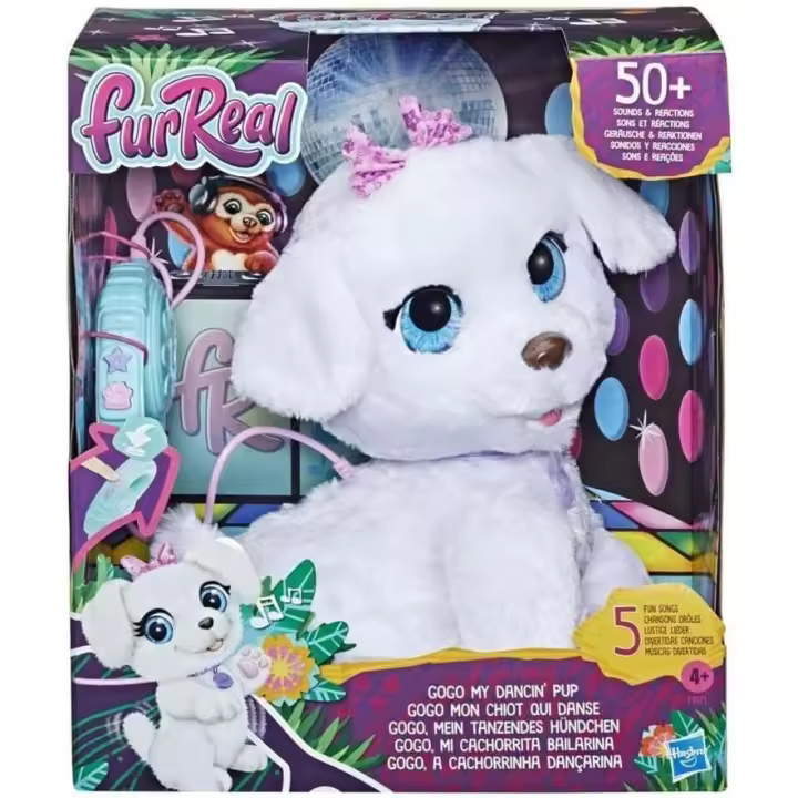 FurReal GoGo My Dancin' Pup Interactive Toy, Electronic Pet, Dancing Toy, More Than 50 Sounds and Reactions, Ages 4 and Up, Multicolor (Hasbro F1971) - 1