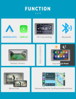 KTYDKP Reproductor Multimedia De Coche Con Pantalla Táctil Inalámbrica CarPlay Y Android Auto 7 Pulgadas USB Soporte Para Cámara Trasera - details 1