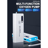 Bomba De Oxígeno Portátil Para Pesca Y Acuario Con Linterna Recargable USB 3000mAh Aerator Para Tanque De Peces Tamaño Compacto - details 5