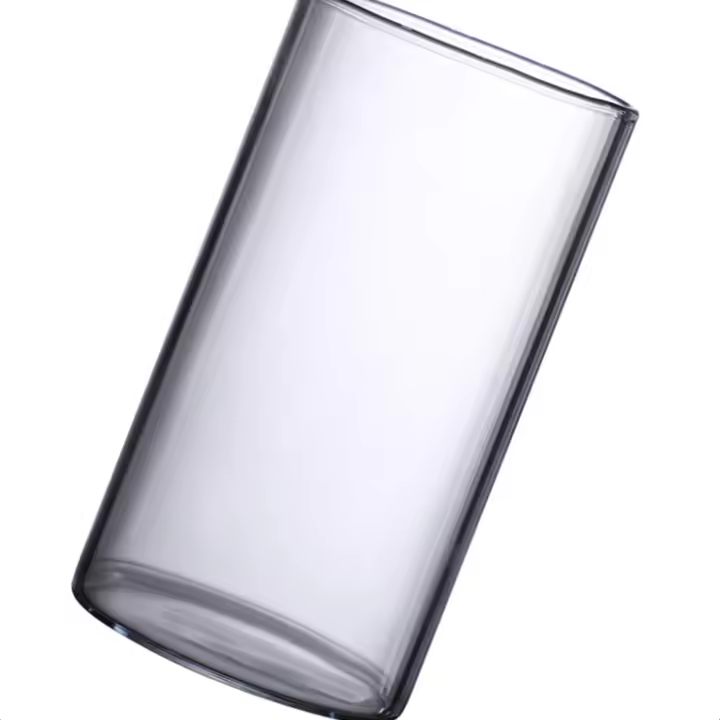 Vaso De Flor De Vidrio Transparente Pequeño Moderno Para Centro De Mesa Bodas Oficinas Y Hogar Vaso Cilíndrico Para Flores - 1