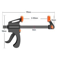 Juego De 2 Piezas De Abrazaderas De Madera Para Trabajos De Carpintería Tipo Fijo Con Libera Rápida Speed Extruded Nylon Kit De Barra De Trabajo Portátil Para DIY - details 5