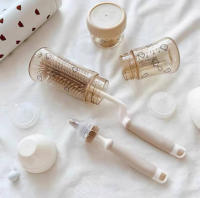 Cepillo De Limpieza Para Botella Y Tetina De Bebé De Silicona Largo Mano Nueva Herramienta De Limpieza Especial Coreana Para Recién Nacidos - details 7
