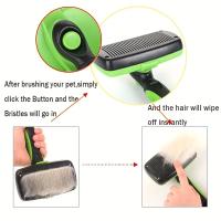 Cepillo De Peluquería Para Mascotas Herramienta De Limpieza Automática Eliminación De Pelaje Self Cleaning Shedding Comb - details 4